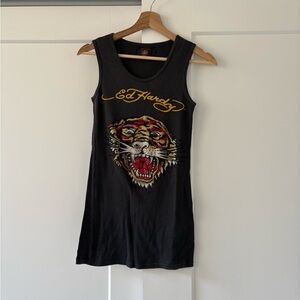 Ed Hardy Rhinestone tank top Tiger